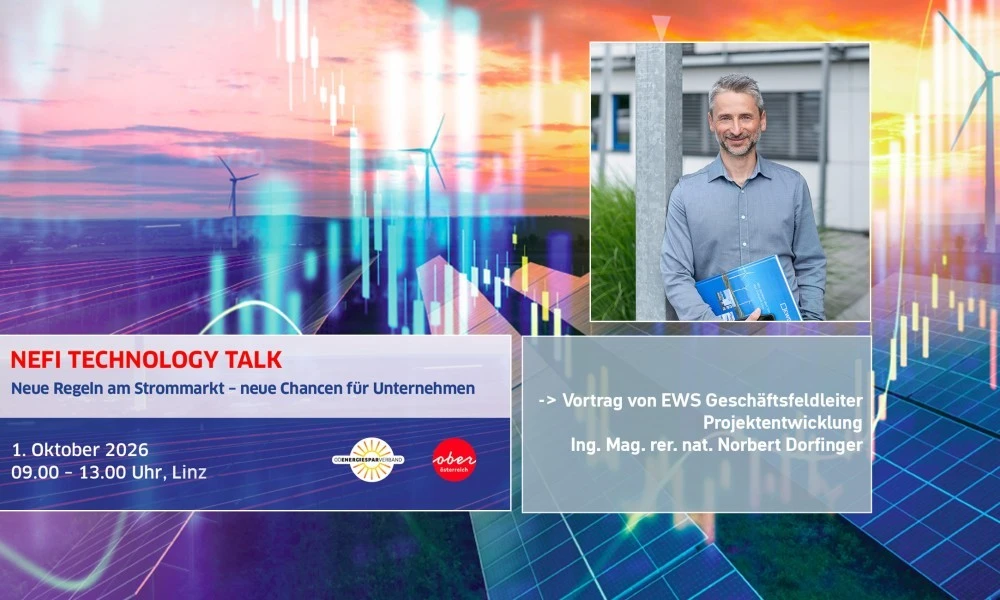 Vortrag Norbert Dorfinger, EWS Geschäftsfeldleiter Projektentwicklung Vortrag Norbert Dorfinger, EWS Geschäftsfeldleiter Projektentwicklung
