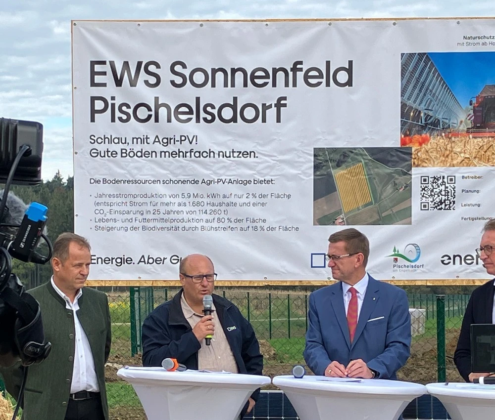Spatenstichfeier EWS Sonnenfeld Pischelsdorf, am 22. Oktober 2024