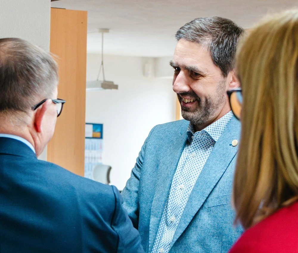 SPÖ OÖ Chef Martin Winkler bei EWS, Martin Winkler zu Besuch bei EWS, © Foto: SPÖ/Schöngruber