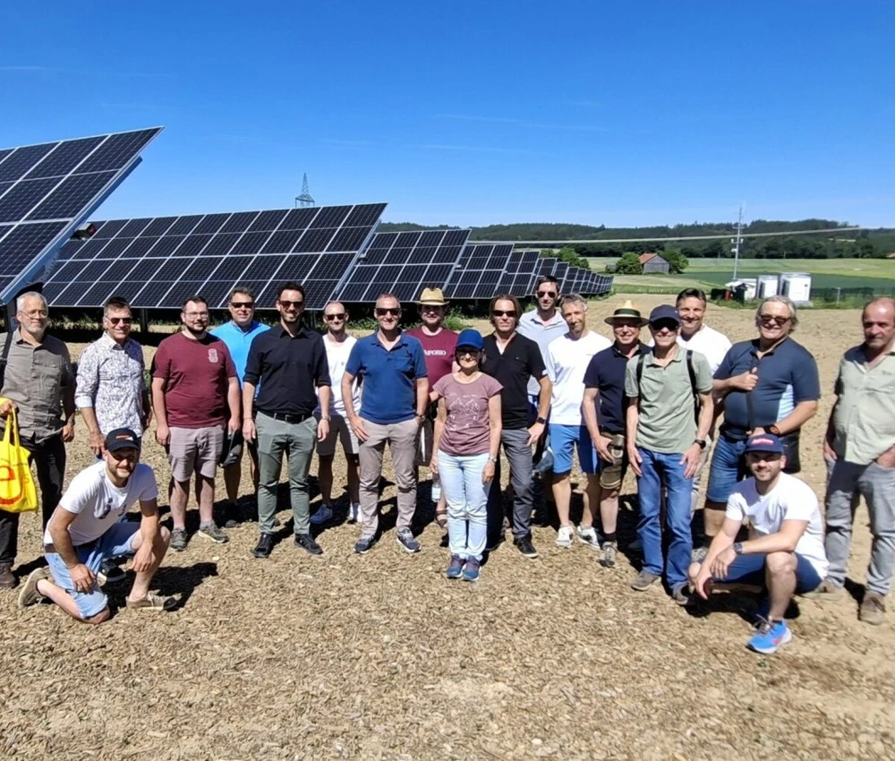 e5-Gemeinden aus Salzburg zu Besuch am EWS Sonnenfeld Pischelsdorf, Foto: SIR (Salzburger Institut für Raumordnung und Wohnen) e5-Gemeinden aus Salzburg zu Besuch am EWS Sonnenfeld Pischelsdorf, Foto: SIR (Salzburger Institut für Raumordnung und Wohnen)
