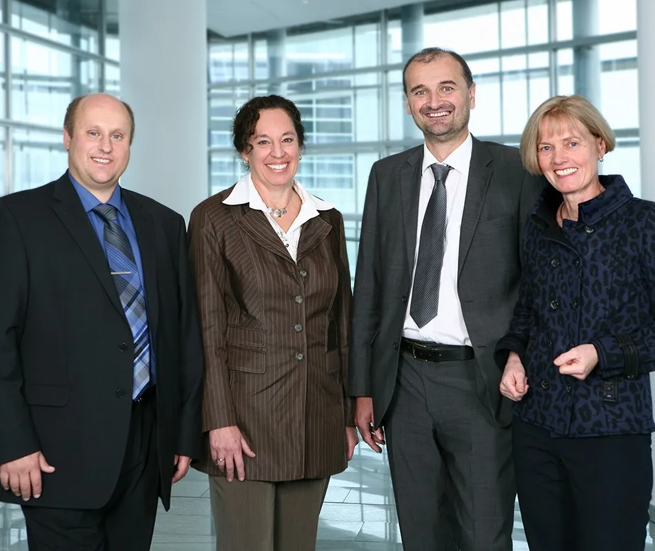 Gesellschafter Gerhard Steindl, Beth Weyringer, Joachim Payr und Elfi Salletmaier